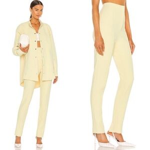Paris Georgia Stovepipe Tight yellow Trousers size large NEW! New with tags!